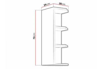 Templemore Kjøkkenskap 30 cm - Brun - Hus & oppussing - Kjøkken & bad - Kjøkken & vaskerom