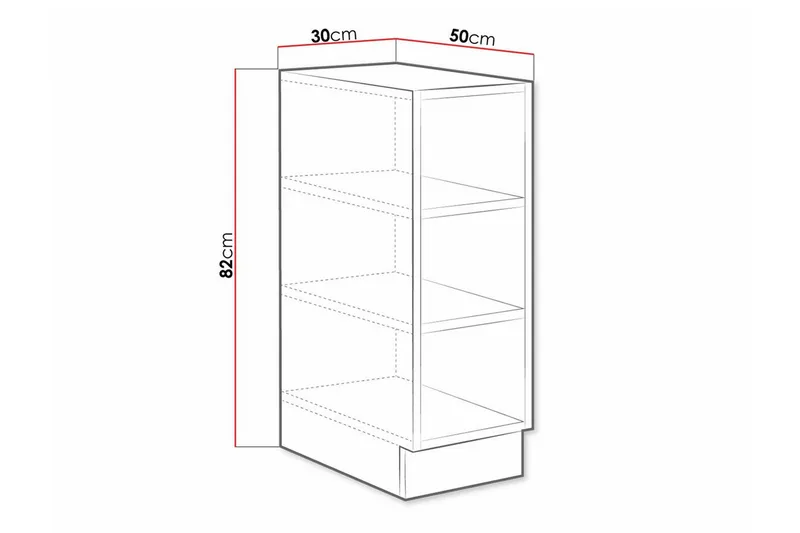 Templemore Kjøkkenskap 30 cm - Brun - Hus & oppussing - Kjøkken & bad - Kjøkken & vaskerom