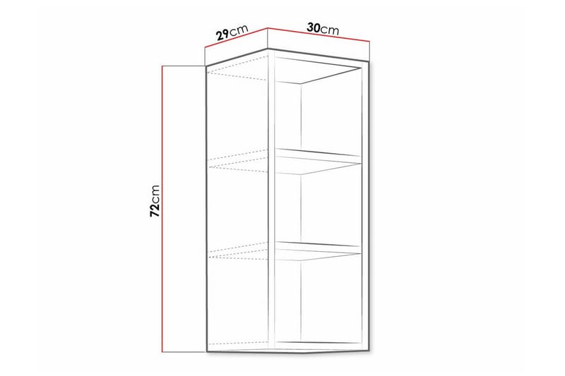 Templemore Kjøkkenskap 30 cm - Hvid - Hus & oppussing - Kjøkken & bad - Kjøkken & vaskerom