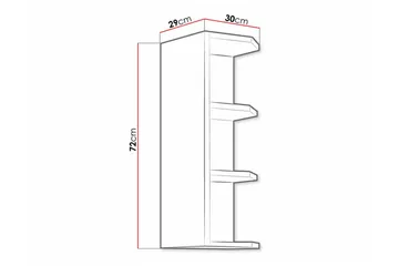Templemore Kjøkkenskap 30 cm - Hvid - Hus & oppussing - Kjøkken & bad - Kjøkken & vaskerom