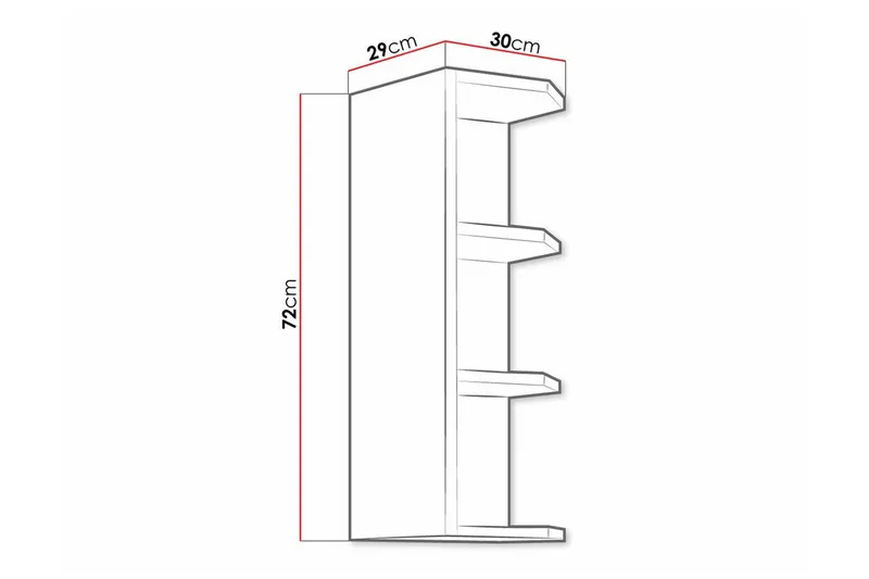 Templemore Kjøkkenskap 30 cm - Hvid - Hus & oppussing - Kjøkken & bad - Kjøkken & vaskerom