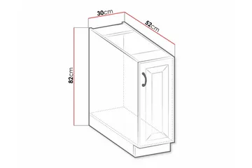 Templemore Kjøkkenskap 30 cm - Hus & oppussing - Kjøkken & bad - Kjøkken & vaskerom