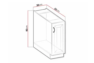 Templemore Kjøkkenskap 30 cm - Hus & oppussing - Kjøkken & bad - Kjøkken & vaskerom