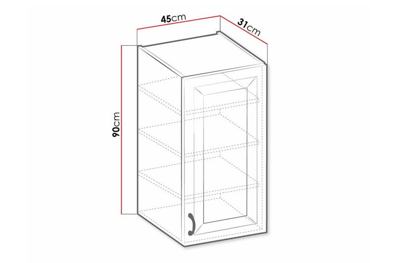 Templemore Kjøkkenskap 45 cm - Hus & oppussing - Kjøkken & bad - Kjøkken & vaskerom