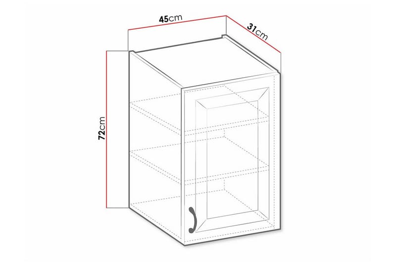 Templemore Kjøkkenskap 45 cm - Hus & oppussing - Kjøkken & bad - Kjøkken & vaskerom