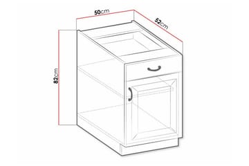 Templemore Kjøkkenskap 50 cm - Hus & oppussing - Kjøkken & bad - Kjøkken & vaskerom