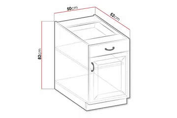 Templemore Kjøkkenskap 50 cm - Hus & oppussing - Kjøkken & bad - Kjøkken & vaskerom