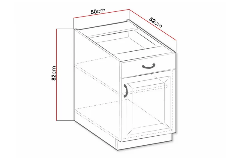 Templemore Kjøkkenskap 50 cm - Hus & oppussing - Kjøkken & bad - Kjøkken & vaskerom