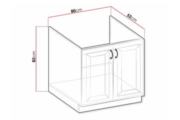 Templemore Kjøkkenskap 80 cm - Hus & oppussing - Kjøkken & bad - Kjøkken & vaskerom