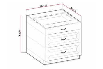 Templemore Kjøkkenskap 80 cm - Hus & oppussing - Kjøkken & bad - Kjøkken & vaskerom