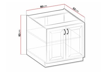 Templemore Kjøkkenskap 80 cm - Hus & oppussing - Kjøkken & bad - Kjøkken & vaskerom