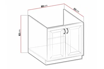 Templemore Kjøkkenskap 80 cm - Hus & oppussing - Kjøkken & bad - Kjøkken & vaskerom