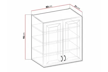 Templemore Kjøkkenskap 80 cm - Hus & oppussing - Kjøkken & bad - Kjøkken & vaskerom