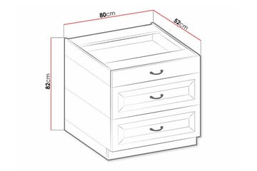 Templemore Kjøkkenskap 80 cm - Hus & oppussing - Kjøkken & bad - Kjøkken & vaskerom