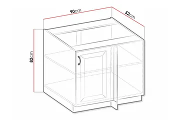 Templemore Kjøkkenskap 90 cm - Hus & oppussing - Kjøkken & bad - Kjøkken & vaskerom