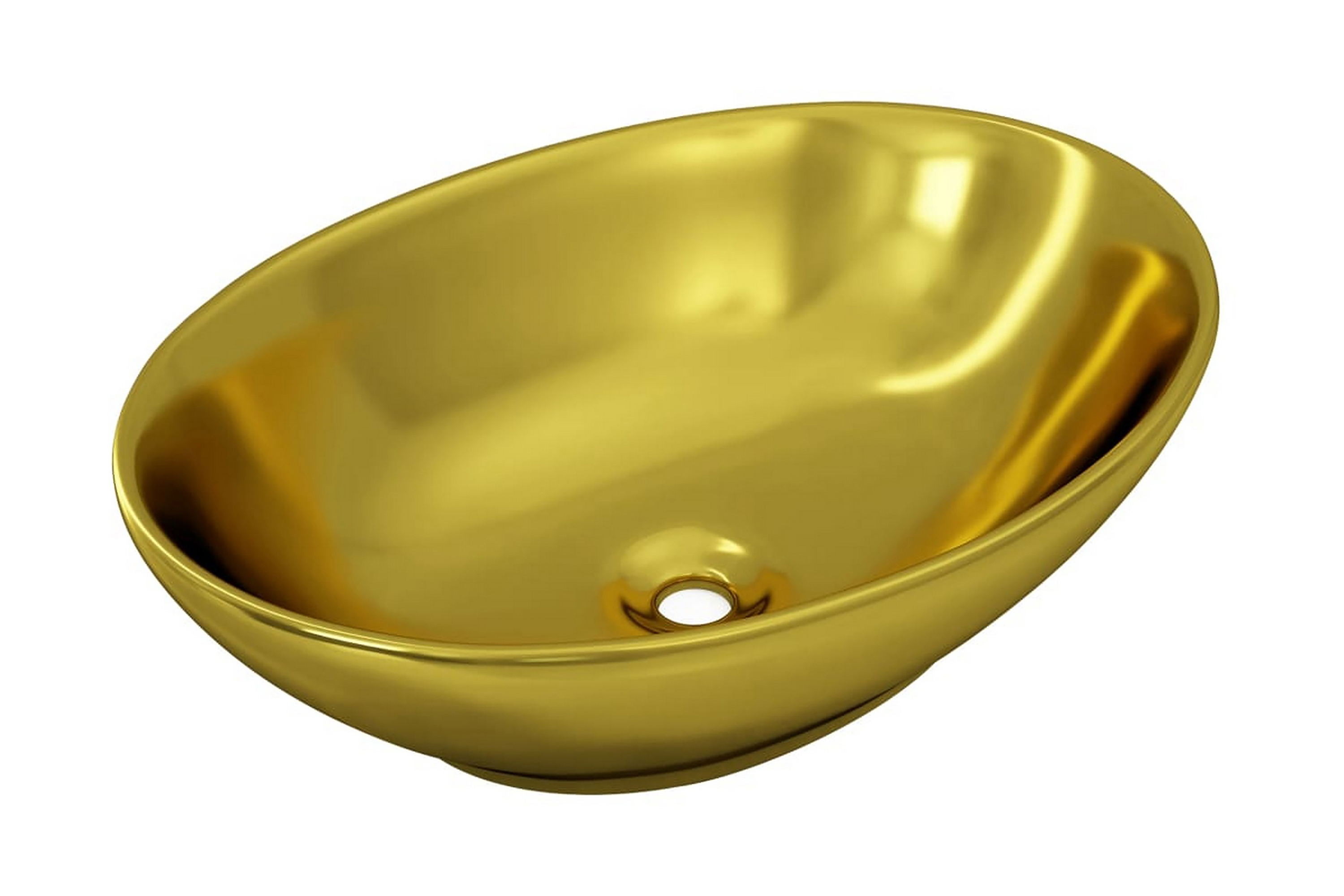 Vask 40x33x13,5 cm keramisk gull -