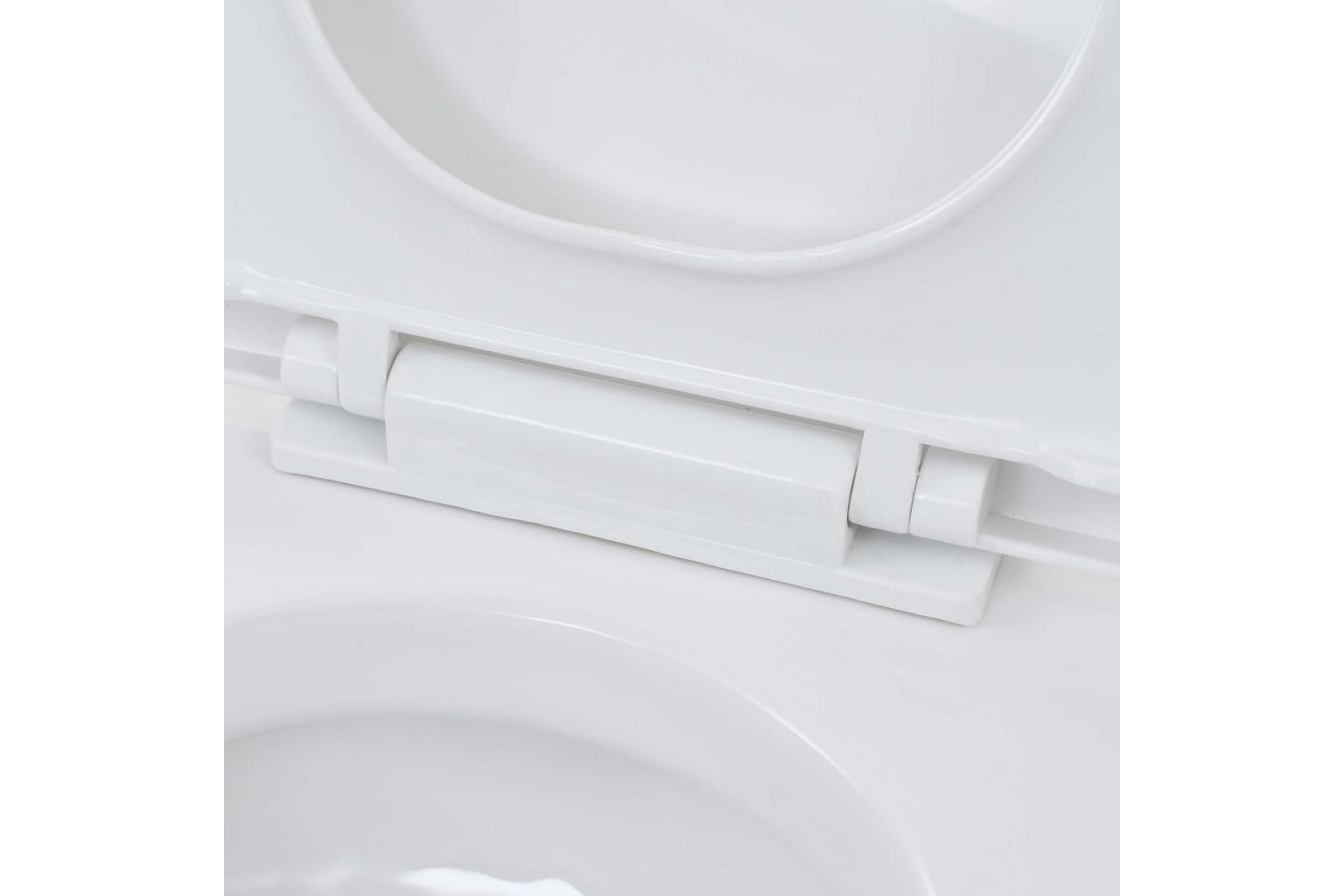 Vegghengt toalett med skjult sisterne keramikk - Hvit