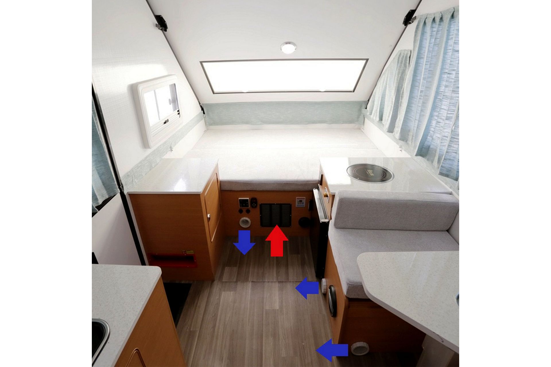 Integrert AC til bobil/campingvogn - Svart - Hus & oppussing - Klimakontroll - Aircondition & kjøler