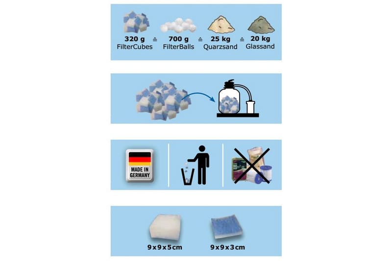 Filter Planet Pool Tekstilterninger - Sport & fritid - Camping & vandring - Friluftsutstyr