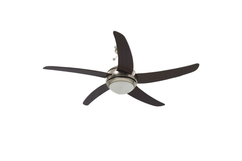 Dekorert takvifte med lys 128 cm brun - Brun - Hus & oppussing - Klimakontroll - Vifter