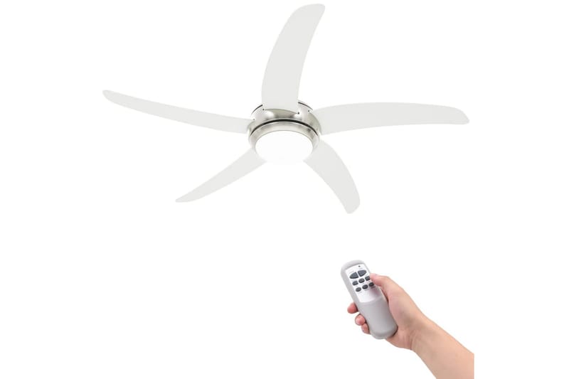 Dekorert takvifte med lys 128 cm hvit - Hus & oppussing - Klimakontroll - Vifter