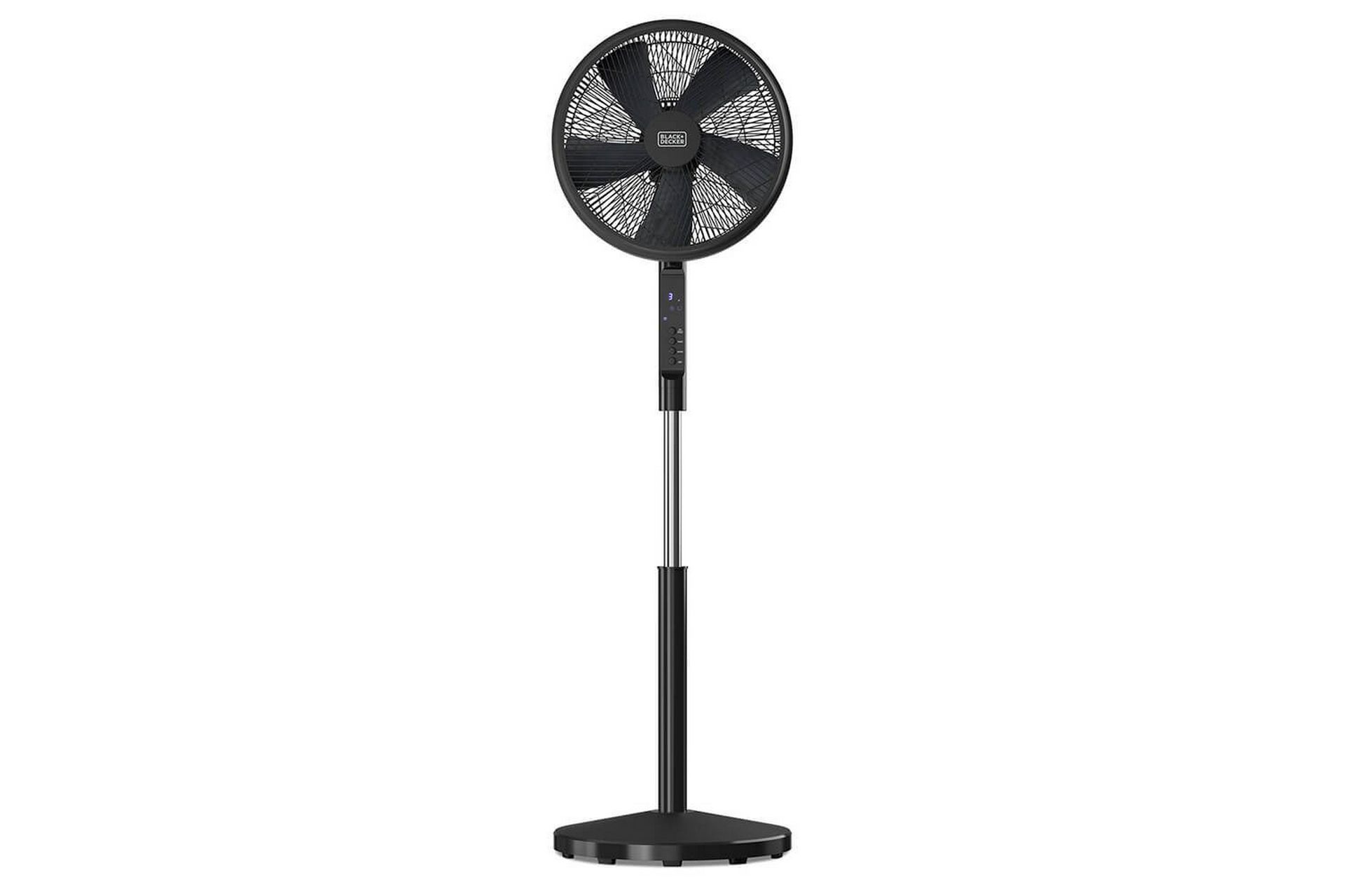 Gulvvifte Black+Decker 5 blader 50W Svart - Svart - Hus & oppussing - Klimakontroll - Vifter