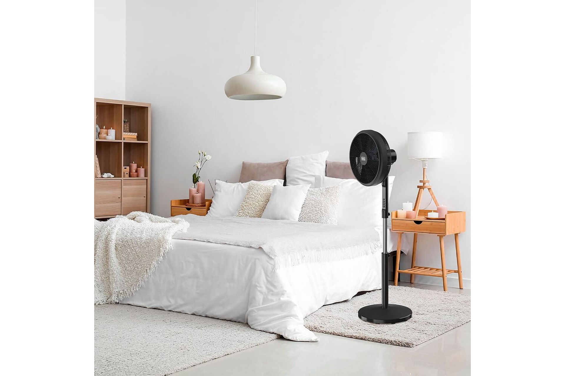 Gulvvifte Black+Decker 5 blader 50W Svart - Svart - Hus & oppussing - Klimakontroll - Vifter