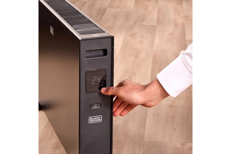 Konvektorelement Black+Decker Digital 2000W Svart - Hus & oppussing - Klimakontroll - Oppvarming