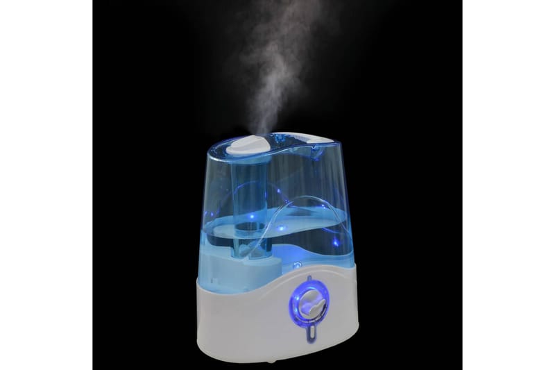 Ultrasonisk luftfukter m. kjølig dis & nattlys 6 L 300 ml/t - Luftfukter