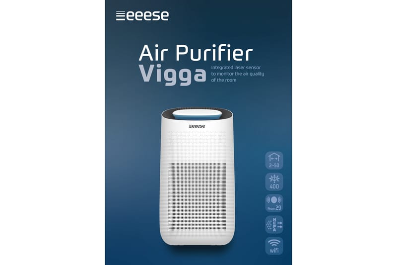 Vigga Luftrenser Wi-Fi og HEPA-filtre - Eeese - Luftrenser