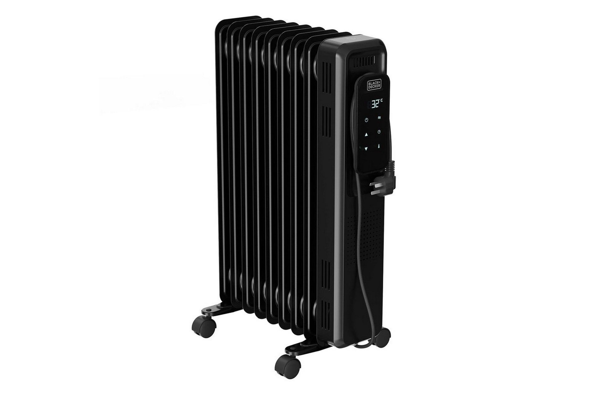 Oljeelement Black+Decker Digital Svart - Svart