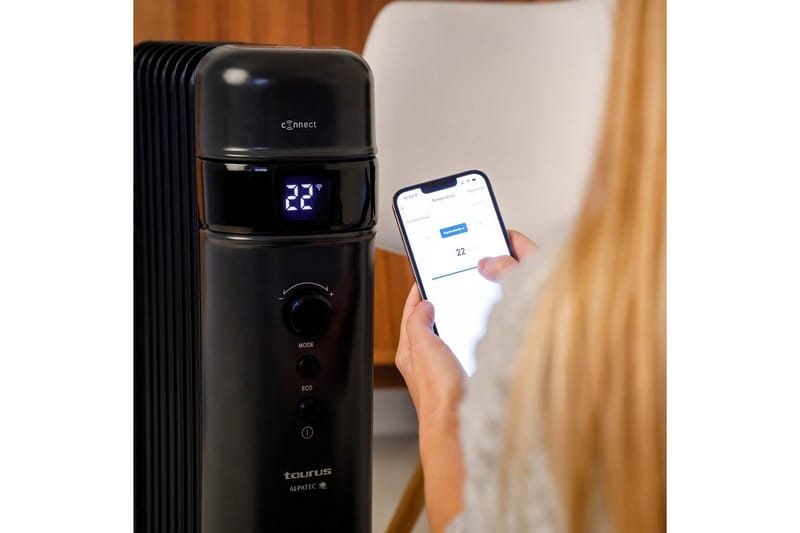 Oljeelement Taurus Agadir Connect - Svart - Hus & oppussing - Klimakontroll - Oppvarming
