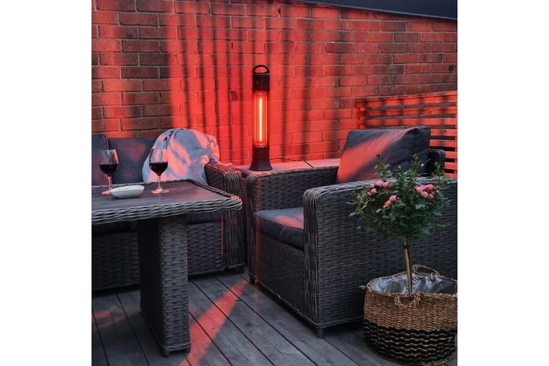 Stående terrassevarmer 1200W Svart - Lyfco - Hage - Utemiljø - Veranda & terrasse - Verandavarmer & utevarmer