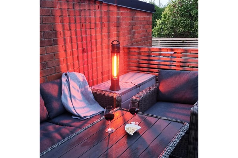 Stående terrassevarmer 1200W Svart - Lyfco - Hage - Utemiljø - Veranda & terrasse - Verandavarmer & utevarmer