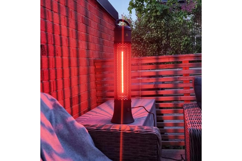 Stående terrassevarmer 1200W Svart - Lyfco - Hage - Utemiljø - Veranda & terrasse - Verandavarmer & utevarmer