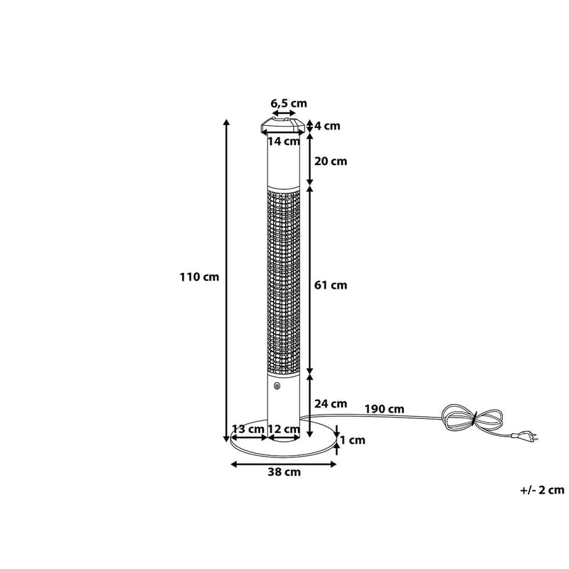 Vezuvio Infravarmer - Svart - Hage - Utemiljø - Veranda & terrasse - Verandavarmer & utevarmer