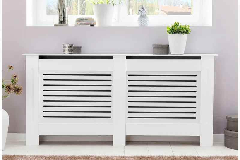 Moraine Radiator Benk 112x19 cm - Hvit - Hus & oppussing - Klimakontroll - Oppvarming