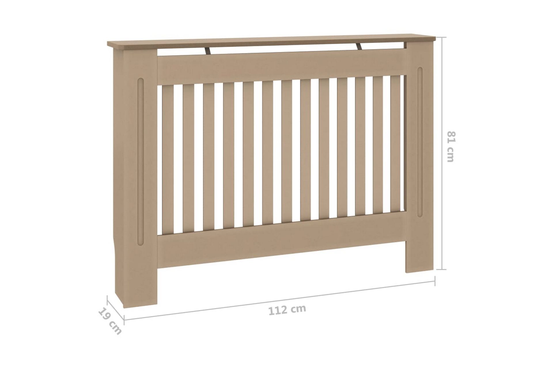 Radiatordeksel 112x19x81 cm MDF - Hus & oppussing - Klimakontroll - Oppvarming