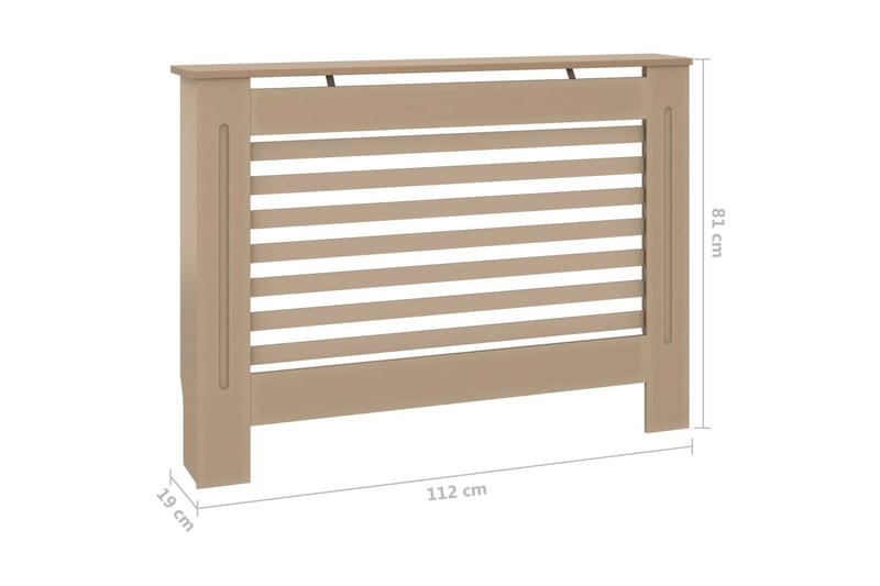 Radiatordeksel 112x19x81 cm MDF - Hus & oppussing - Klimakontroll - Oppvarming