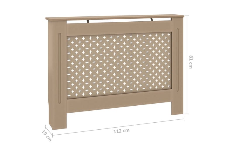 Radiatordeksel 112x19x81 cm MDF - Hus & oppussing - Klimakontroll - Oppvarming