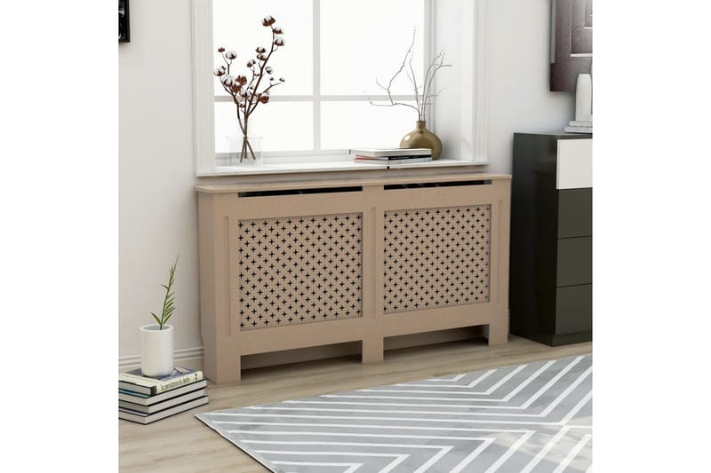 Radiatordeksel 152x19x81 cm MDF - Hus & oppussing - Klimakontroll - Oppvarming