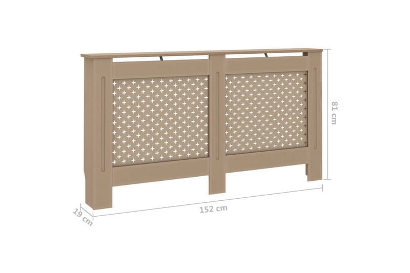 Radiatordeksel 152x19x81 cm MDF - Hus & oppussing - Klimakontroll - Oppvarming