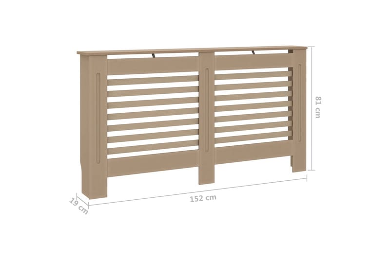 Radiatordeksel 152x19x81 cm MDF - Hus & oppussing - Klimakontroll - Oppvarming
