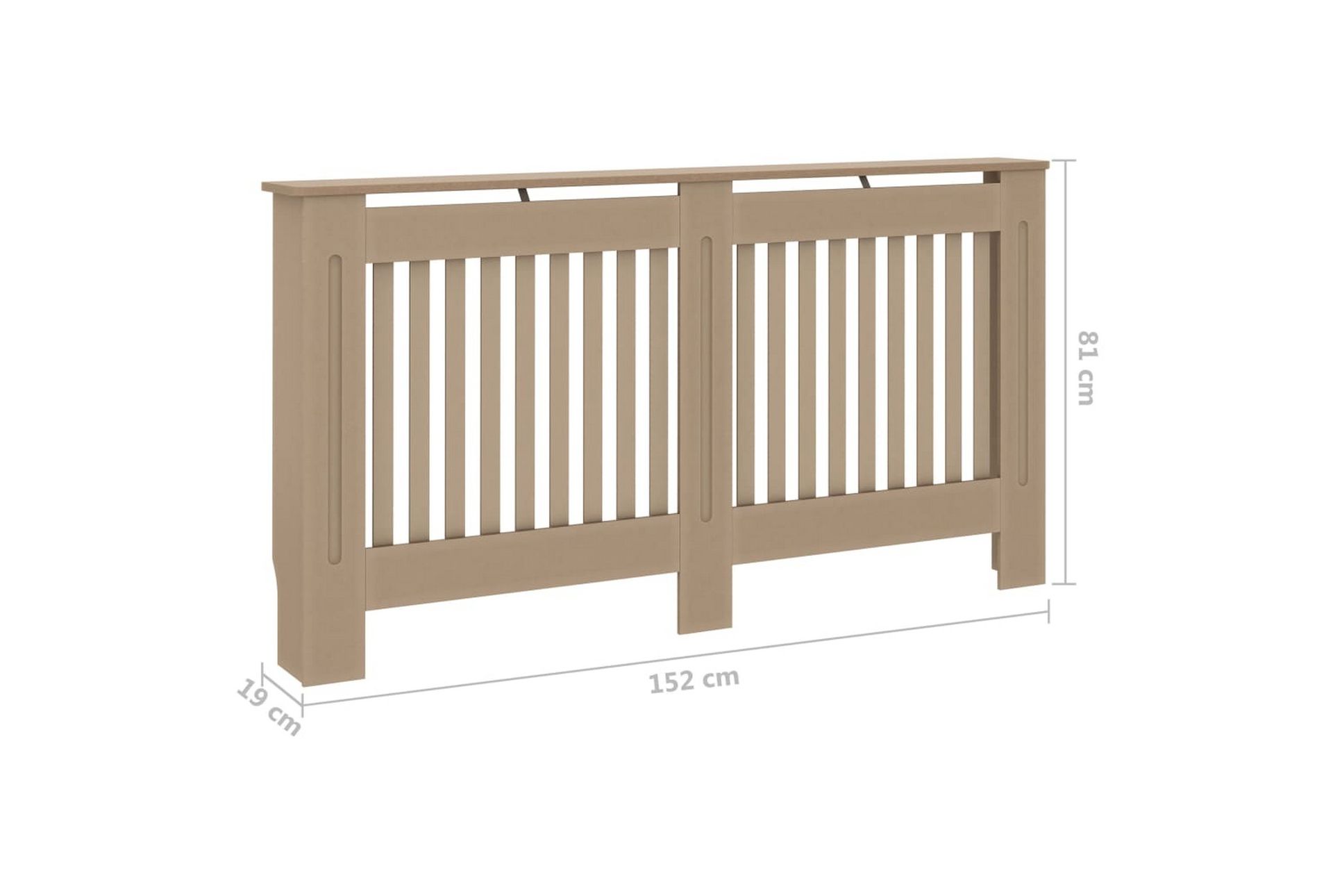 Radiatordeksel 152x19x81 cm MDF - Hus & oppussing - Klimakontroll - Oppvarming