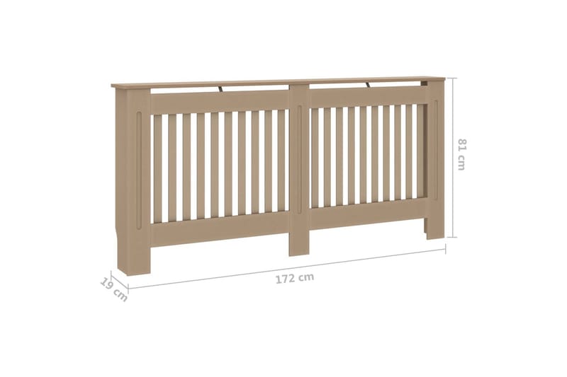 Radiatordeksel 172x19x81 cm MDF - Hus & oppussing - Klimakontroll - Oppvarming