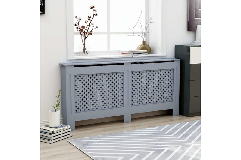 Radiatordeksel antrasitt 172x19x81 cm MDF - Hus & oppussing - Klimakontroll - Oppvarming