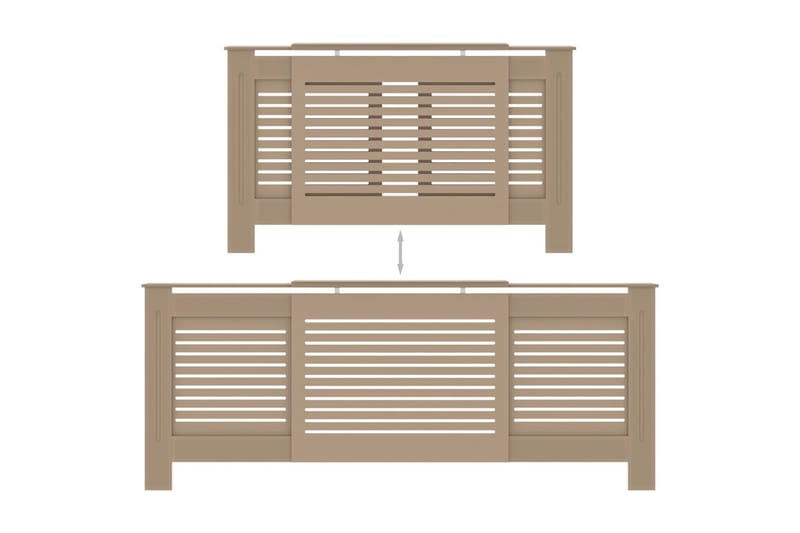Radiatordeksel MDF 205 cm - Brun - Hus & oppussing - Klimakontroll - Oppvarming