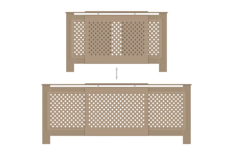 Radiatordeksel MDF 205 cm - Brun - Hus & oppussing - Klimakontroll - Oppvarming