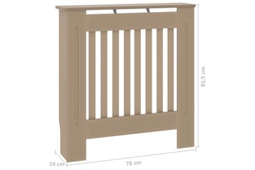 Radiatordeksel MDF 78 cm - Brun - Hus & oppussing - Klimakontroll - Oppvarming