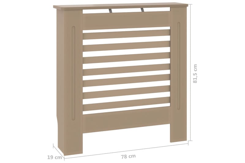 Radiatordeksel MDF 78 cm - Brun - Hus & oppussing - Klimakontroll - Oppvarming